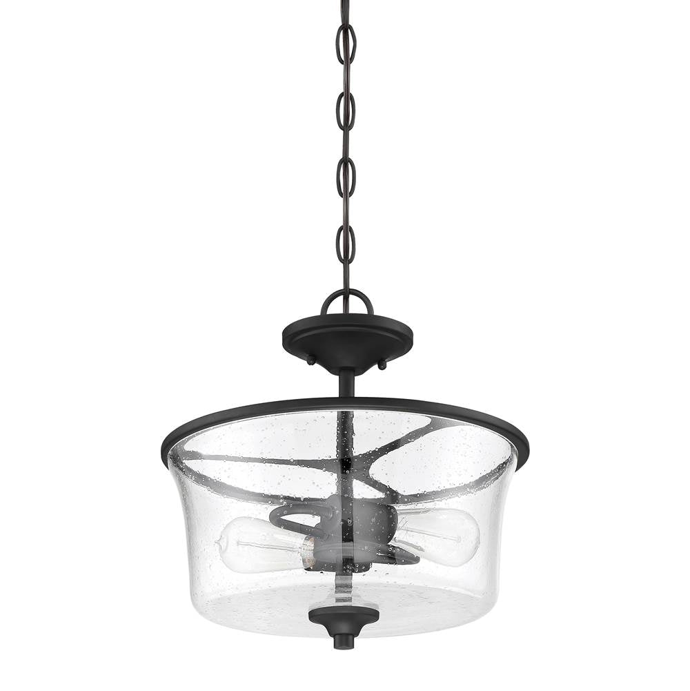 Craftmade Gwyneth 2 Light Convertible Semi Flush In Brushed Polished Nickel