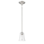 Craftmade 50491-BNK Brushed Polished Nickel Gwyneth 1 Light Mini Pendant In Brushed Polished Nickel Image 1