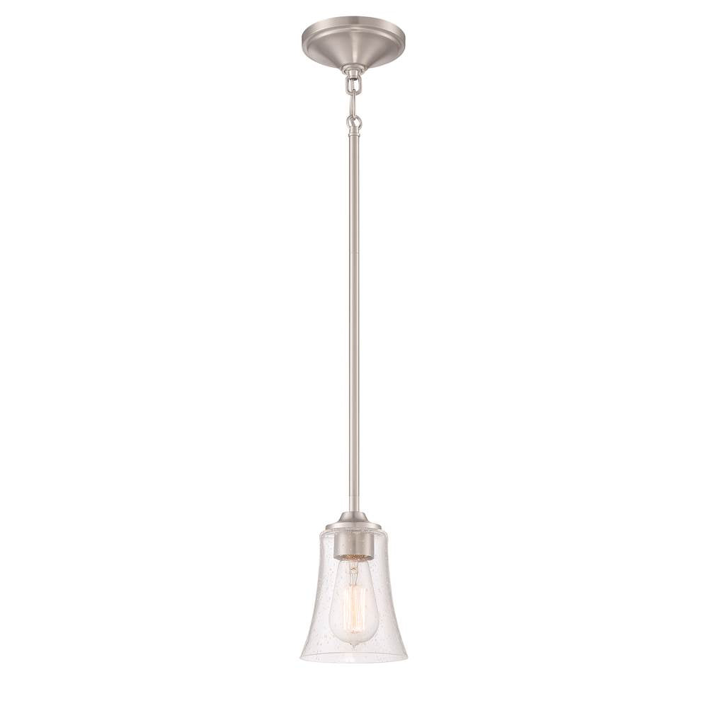 Craftmade Gwyneth 1 Light Mini Pendant In Brushed Polished Nickel
