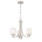 Craftmade Bolden 3 Light Chandelier In Brushed Polished Nickel