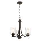 Craftmade Bolden 3 Light Chandelier In Brushed Polished Nickel