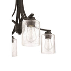 Craftmade 50524-FB Flat Black Bolden 4 Light Chandelier In Flat Black Image 3
