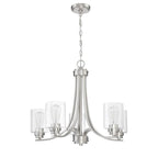 Craftmade 50525-BNK Brushed Polished Nickel Bolden 5 Light Chandelier In Brushed Polished Nickel Image 1