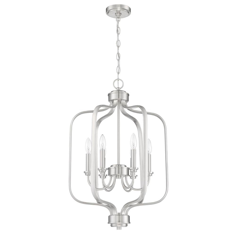 Craftmade 50536-BNK Brushed Polished Nickel Bolden 6 Light Foyer In Brushed Polished Nickel Image 1