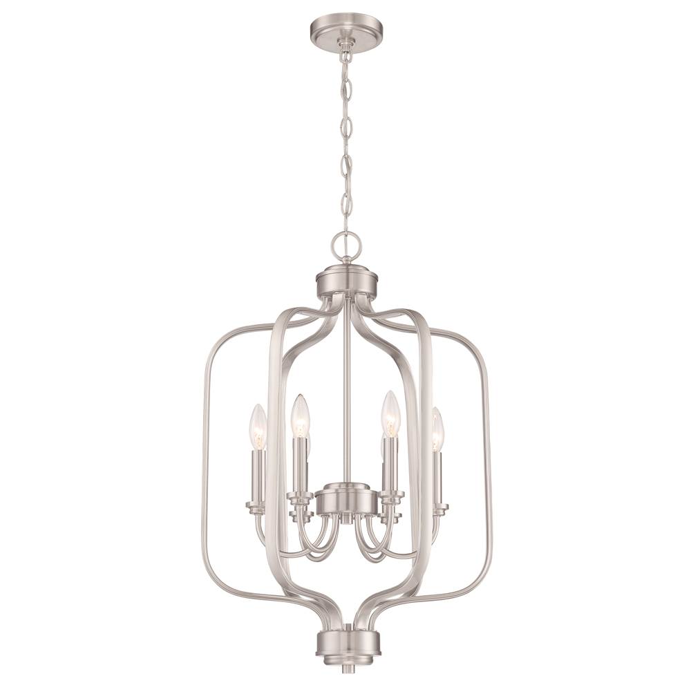 Craftmade Bolden 6 Light Foyer In Brushed Polished Nickel
