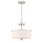 Craftmade 50552-BNK-WG Brushed Polished Nickel Bolden 2 Light Convertible Semi Flush In Brushed Polished Nickel (white Glass) Image 2