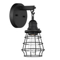 Craftmade 50601-FB Flat Black Thatcher 1 Light Wall Sconce In Flat Black Image 1