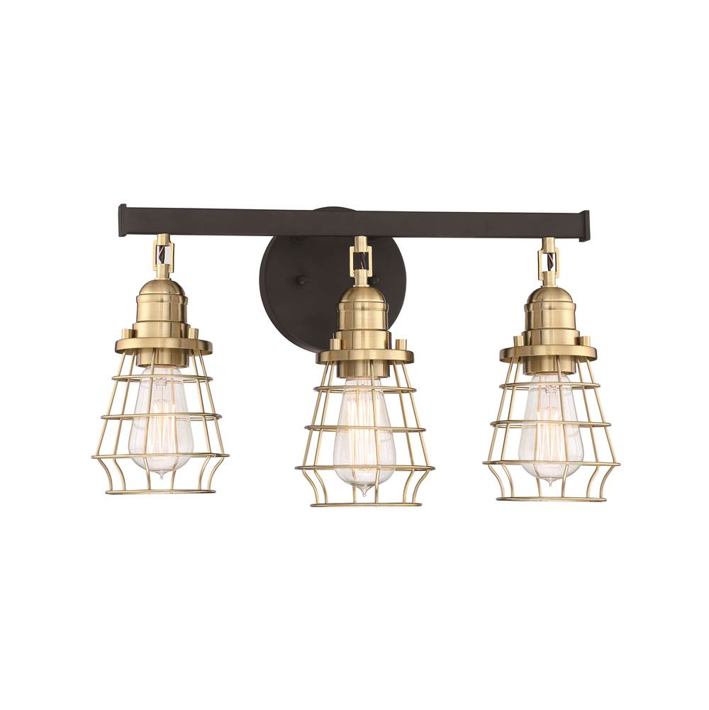 Craftmade Thatcher 3 Light Vanity In Flat Black
