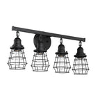 Craftmade 50604-FB Flat Black Thatcher 4 Light Vanity In Flat Black Image 1