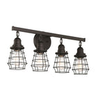 Craftmade Thatcher 4 Light Vanity In Flat Black