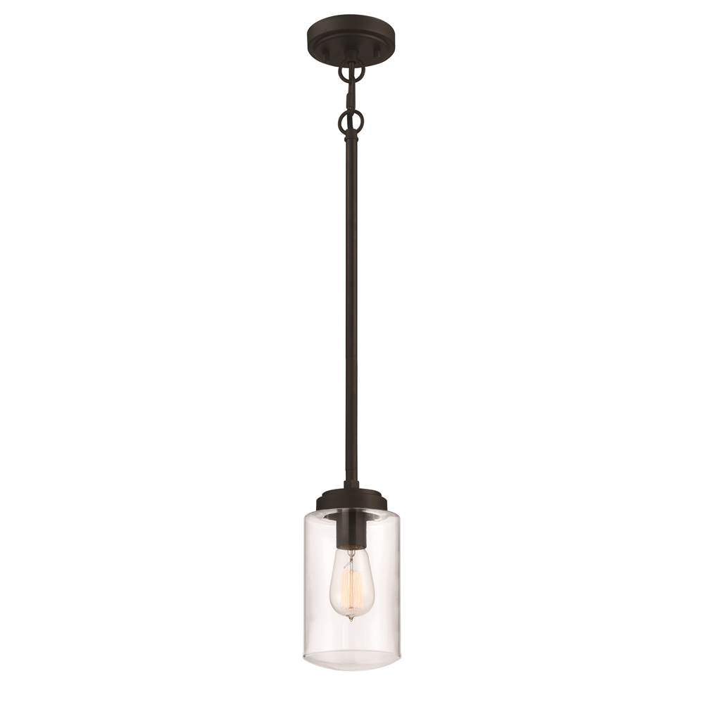 Craftmade 52191-ESP Espresso Crosspoint 1 Light Outdoor Mini Pendant Espresso Image 1
