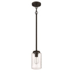 Craftmade Crosspoint 1 Light Outdoor Mini Pendant Espresso