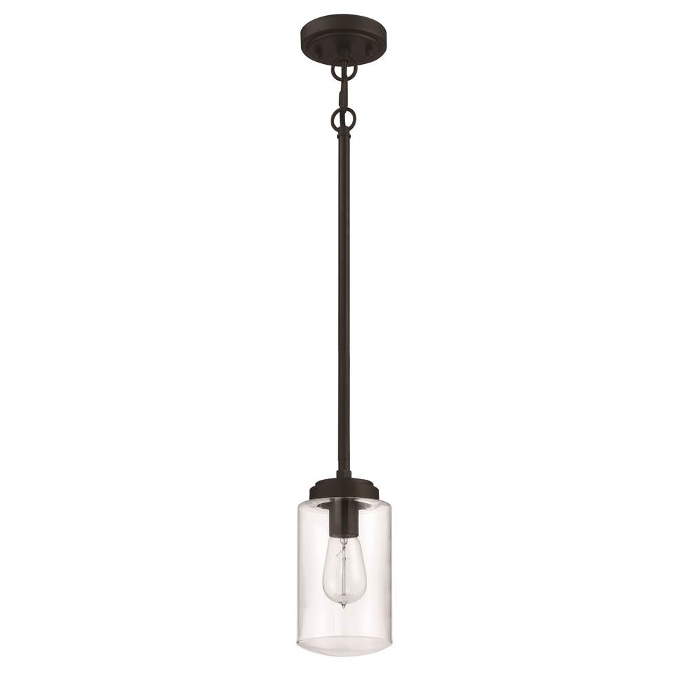 Craftmade Crosspoint 1 Light Outdoor Mini Pendant Espresso