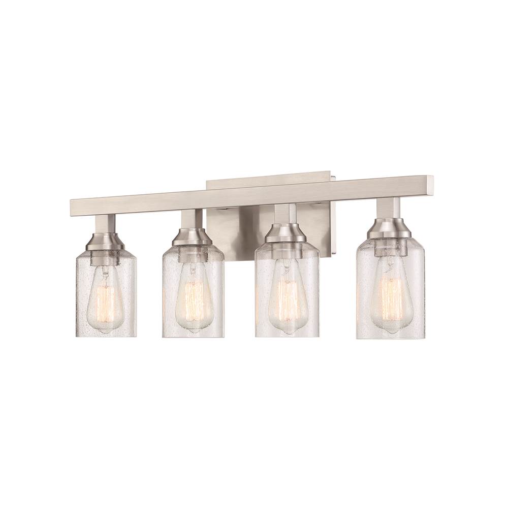 Craftmade 53104-BNK Brushed Polished Nickel Chicago 4 Light Vanity In Brushed Polished Nickel Image 1