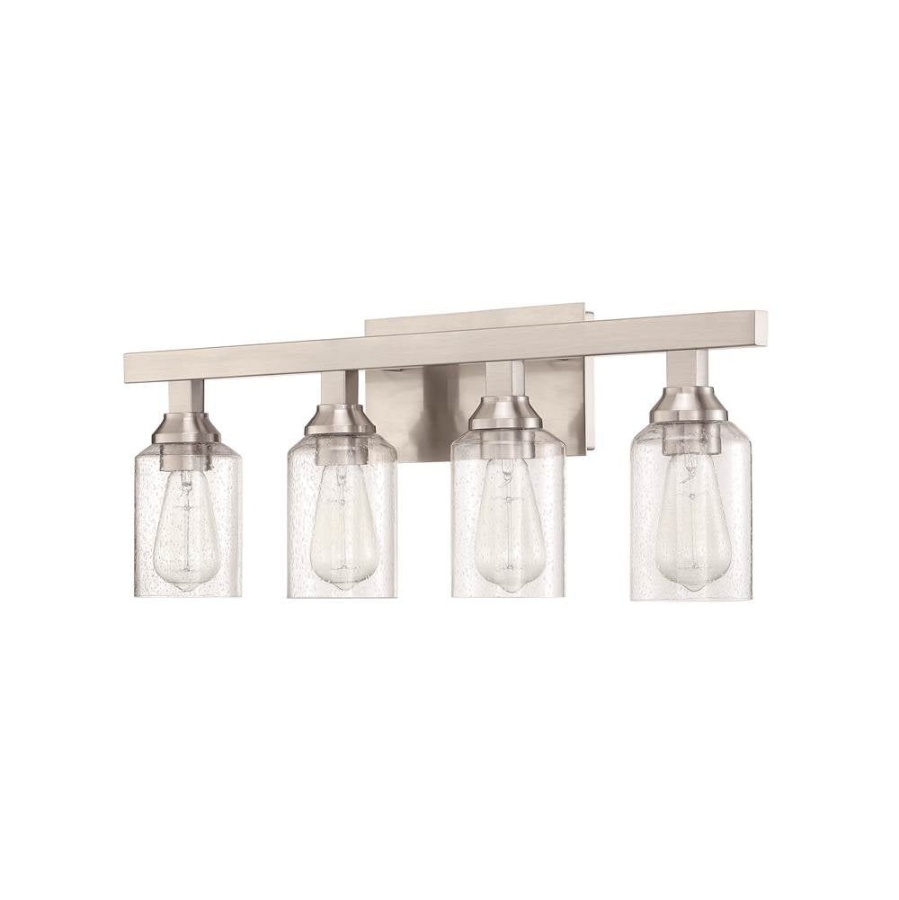 Craftmade Chicago 4 Light Vanity In Brushed Polished Nickel