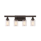 Craftmade 53104-FB Flat Black Chicago 4 Light Vanity In Flat Black Image 8