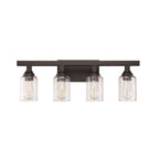 Craftmade 53104-FB Flat Black Chicago 4 Light Vanity In Flat Black Image 7