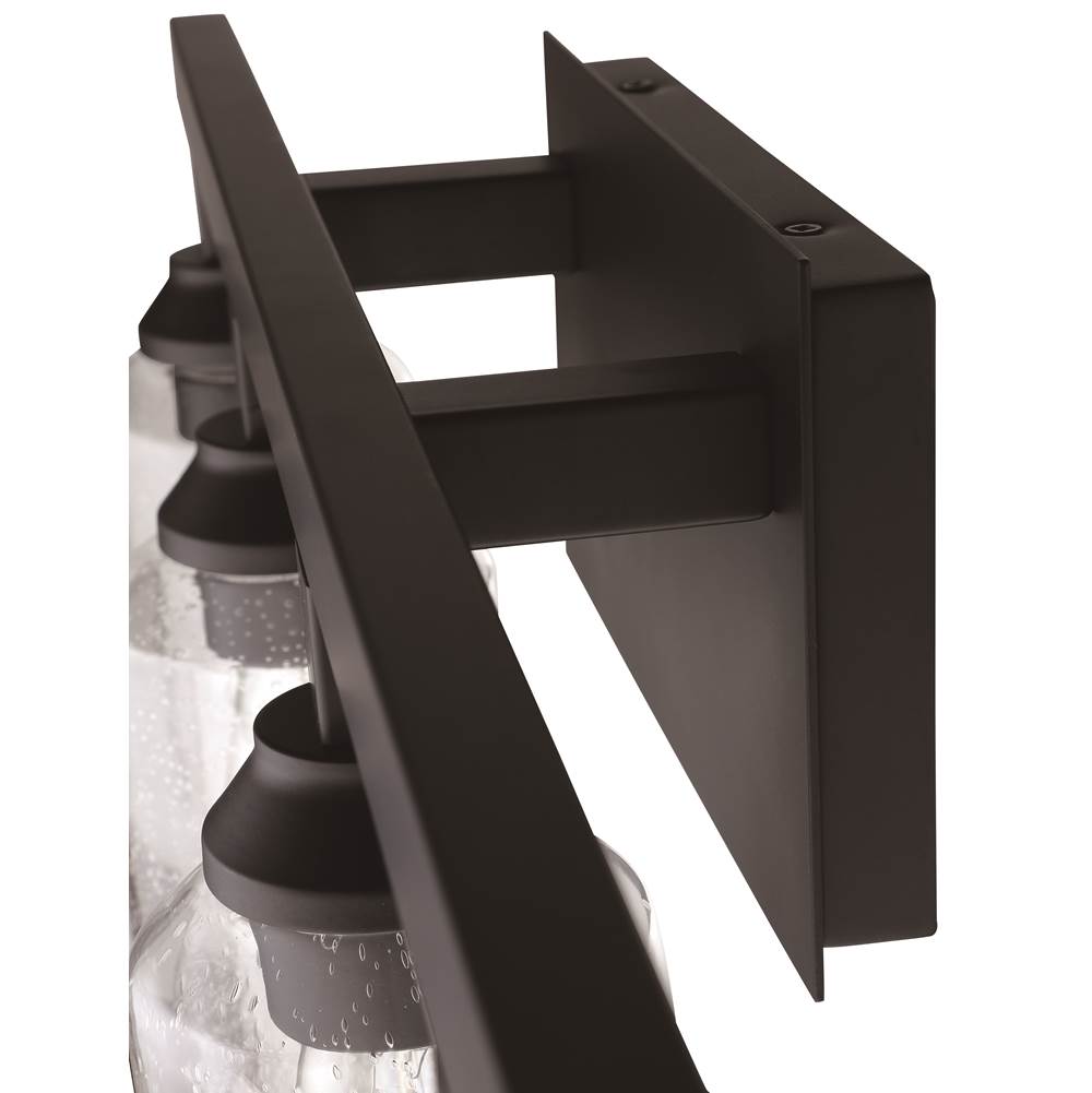 Craftmade 53104-FB Flat Black Chicago 4 Light Vanity In Flat Black Image 4