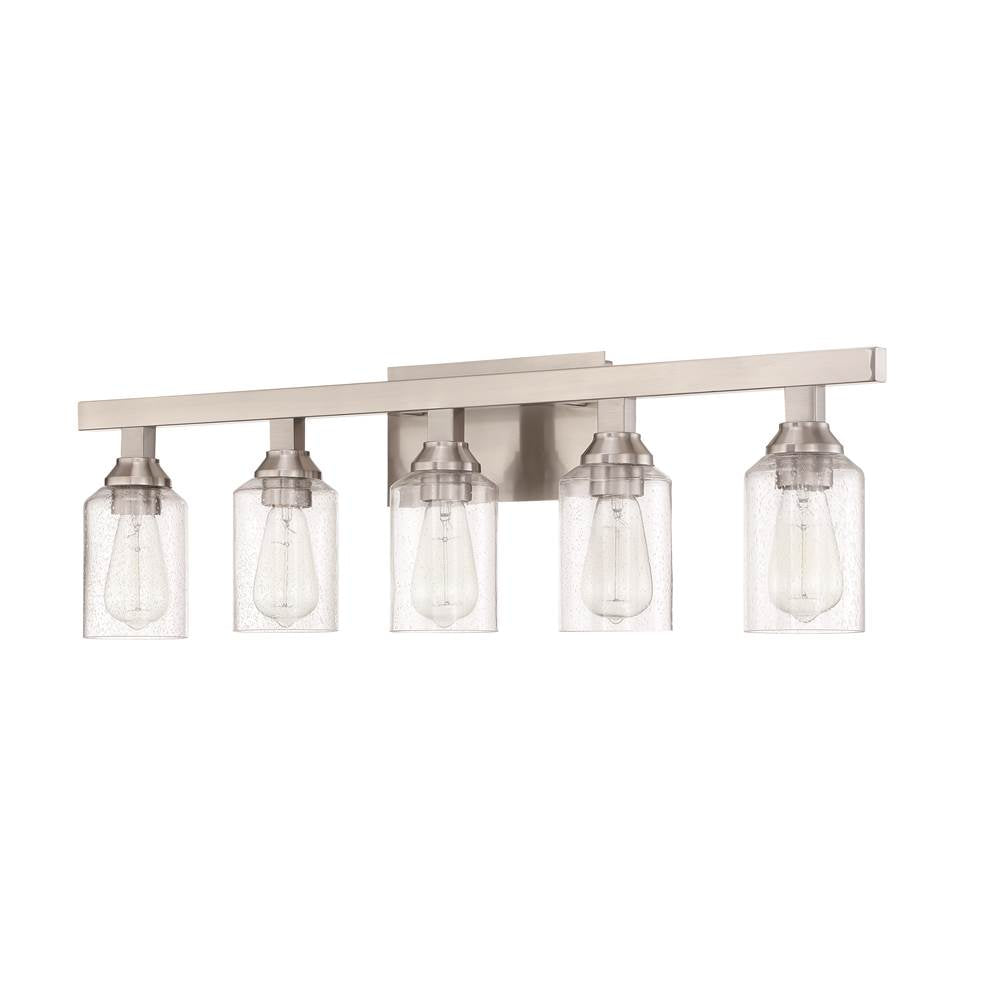 Craftmade Chicago 5 Light Vanity In Brushed Polished Nickel
