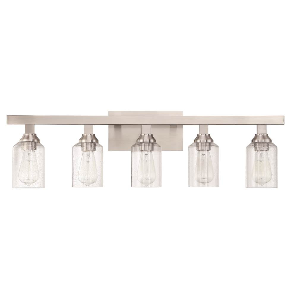 Craftmade 53105-BNK Brushed Polished Nickel Chicago 5 Light Vanity In Brushed Polished Nickel Image 3