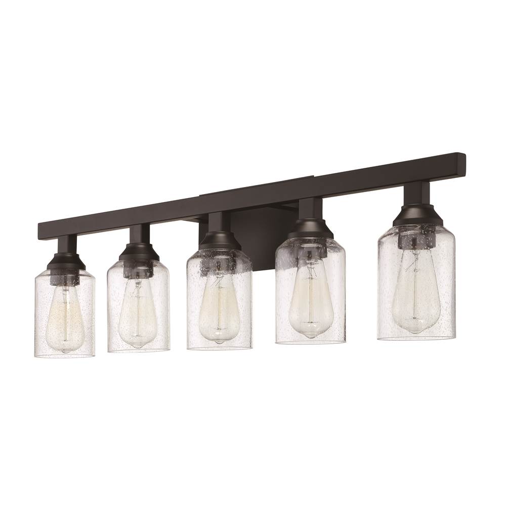 Craftmade Chicago 5 Light Vanity In Brushed Polished Nickel