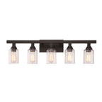 Craftmade 53105-FB Flat Black Chicago 5 Light Vanity In Flat Black Image 4