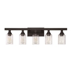 Craftmade 53105-FB Flat Black Chicago 5 Light Vanity In Flat Black Image 3