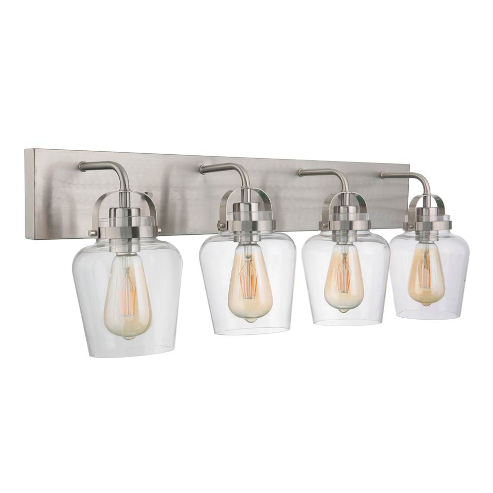 Craftmade 53504-BNK Brushed Polished Nickel Trystan 4 Light Vanity In Brushed Polished Nickel Image 1