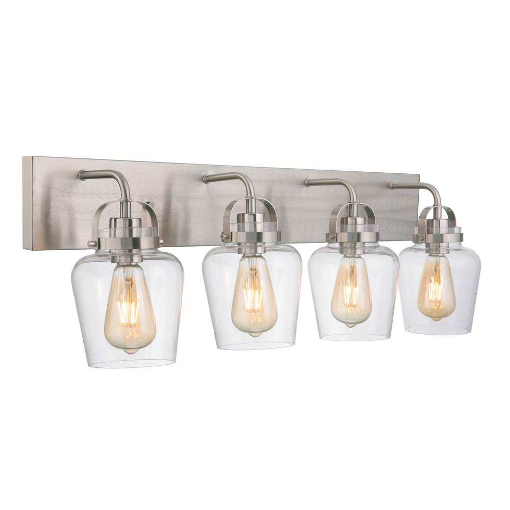 Craftmade Trystan 4 Light Vanity In Brushed Polished Nickel