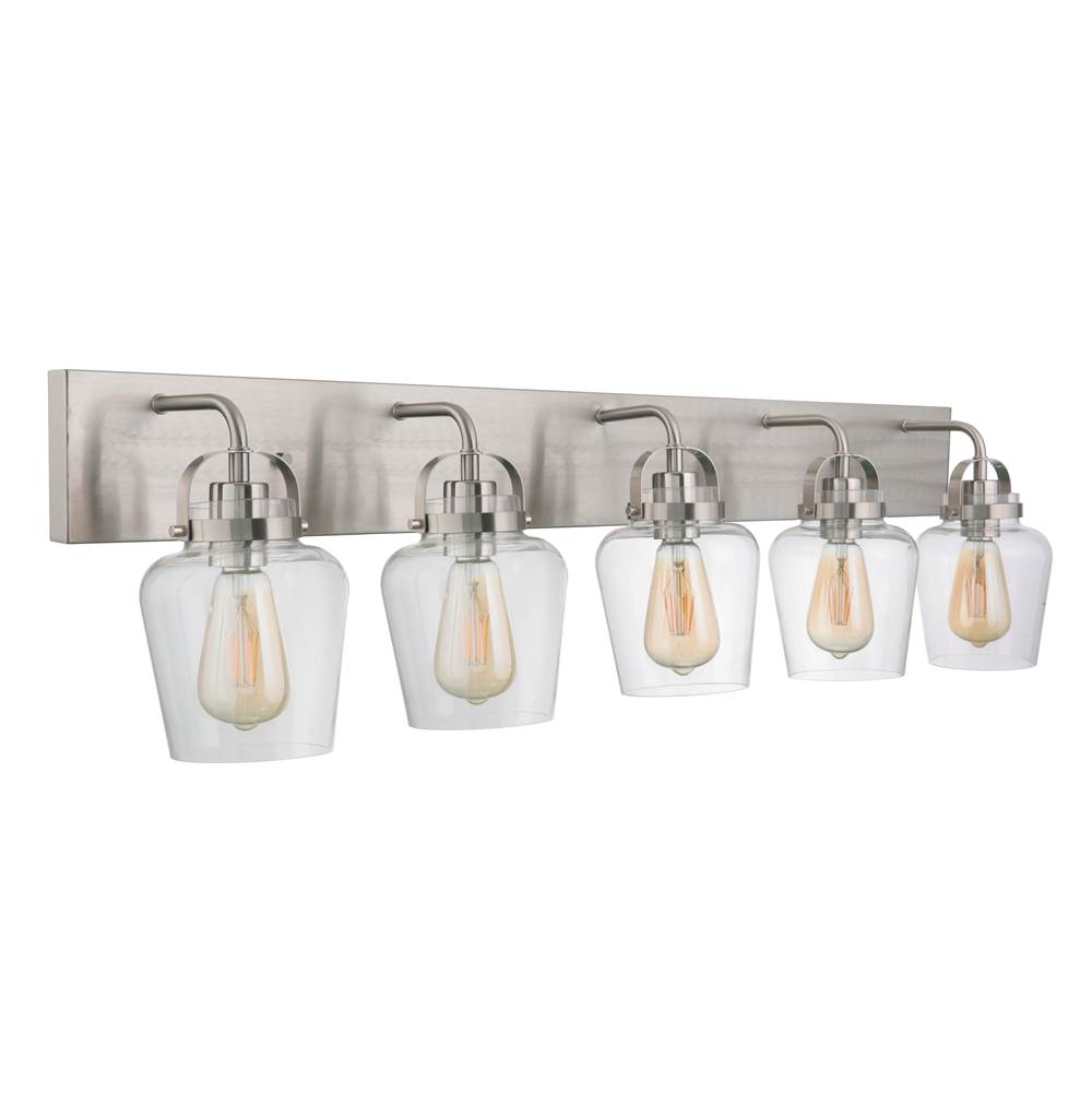 Craftmade 53505-BNK Brushed Polished Nickel Trystan 5 Light Vanity In Brushed Polished Nickel Image 1