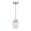 Craftmade 53591-BNK Brushed Polished Nickel Trystan 1 Light Mini Pendant In Brushed Polished Nickel Image 1