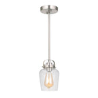 Craftmade Trystan 1 Light Mini Pendant In Brushed Polished Nickel