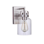 Craftmade 53601-BNK Brushed Polished Nickel Foxwood 1 Light Wall Sconce In Brushed Polished Nickel Image 1