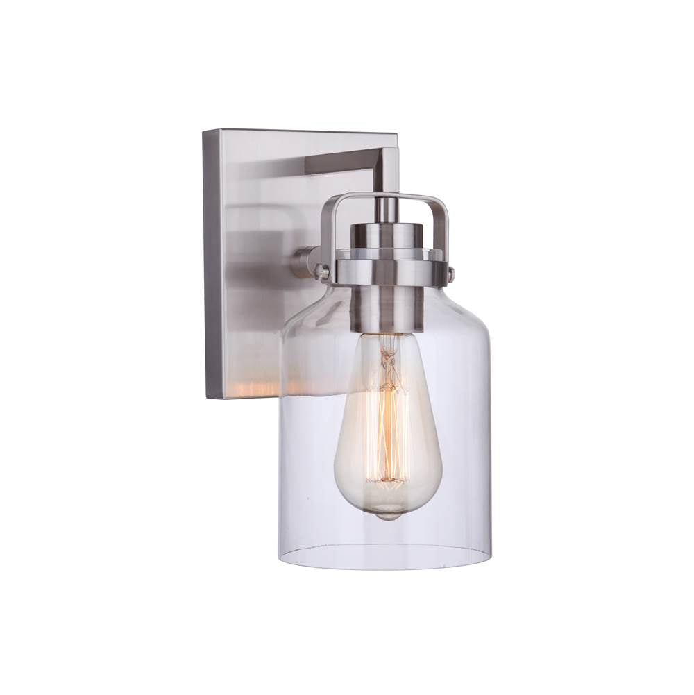 Craftmade Foxwood 1 Light Wall Sconce In Brushed Polished Nickel