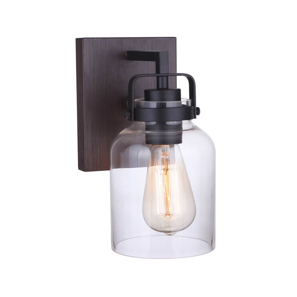 Craftmade Foxwood 1 Light Wall Sconce In Brushed Polished Nickel