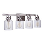 Craftmade 53604-BNK Brushed Polished Nickel Foxwood 4 Light Vanity In Brushed Polished Nickel Image 1