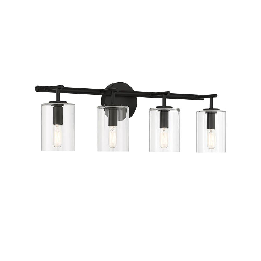 Craftmade Hailie 4 Light Vanity In Flat Black