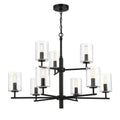 Craftmade Hailie 9 Light Chandelier In Flat Black