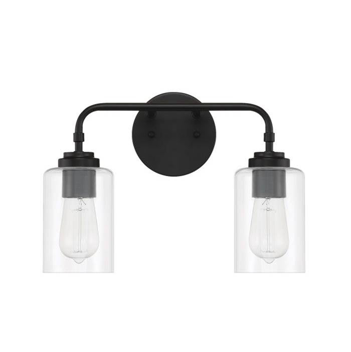 Craftmade Stowe 2 Light Vanity In Brushed Polished Nickel
