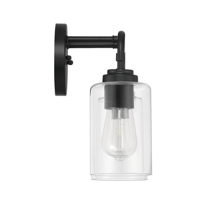 Craftmade 56002-FB Flat Black Stowe 2 Light Vanity In Flat Black Image 2