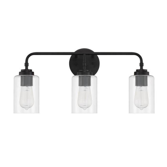 Craftmade Stowe 3 Light Vanity In Brushed Polished Nickel
