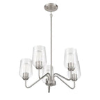 Craftmade Shayna 5 Light Chandelier In Brushed Polished Nickel