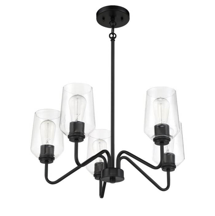 Craftmade Shayna 5 Light Chandelier In Brushed Polished Nickel