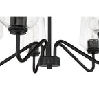 Craftmade 56125-FB Flat Black Shayna 5 Light Chandelier In Flat Black Image 2