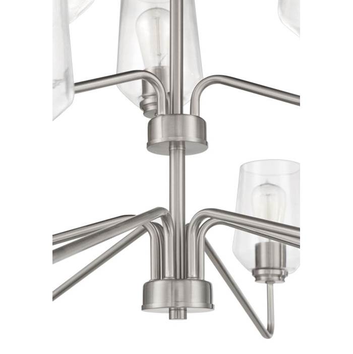 Craftmade 56129-BNK Brushed Polished Nickel Shayna 9 Light Chandelier In Brushed Polished Nickel Image 2