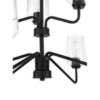 Craftmade 56129-FB Flat Black Shayna 9 Light Chandelier In Flat Black Image 2