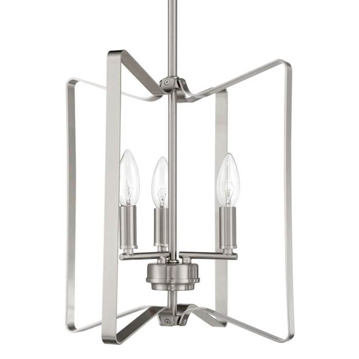 Craftmade Shayna 3 Light Foyer In Brushed Polished Nickel