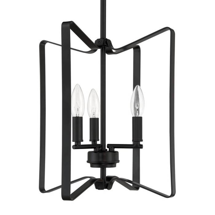 Craftmade 56133-FB Flat Black Shayna 3 Light Foyer In Flat Black Image 2
