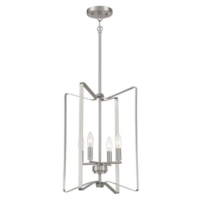 Craftmade 56134-BNK Brushed Polished Nickel Shayna 4 Light Foyer In Brushed Polished Nickel Image 1