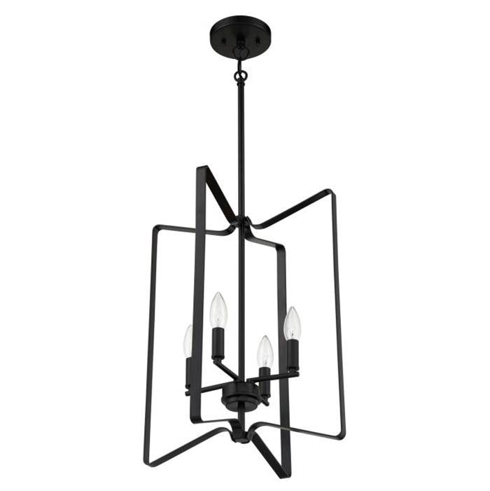 Craftmade Shayna 4 Light Foyer In Brushed Polished Nickel